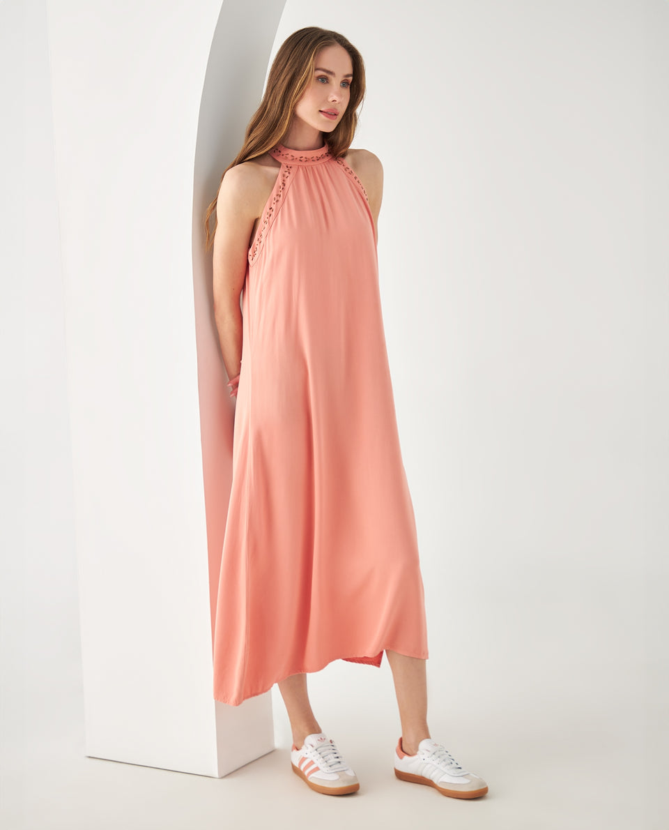 Vestido con apliques decorativos para mujer - Rosa 34_492F001_ROS161329_5