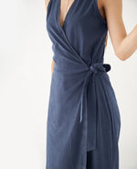 Enterizo de pantalón largo para mujer - Azul