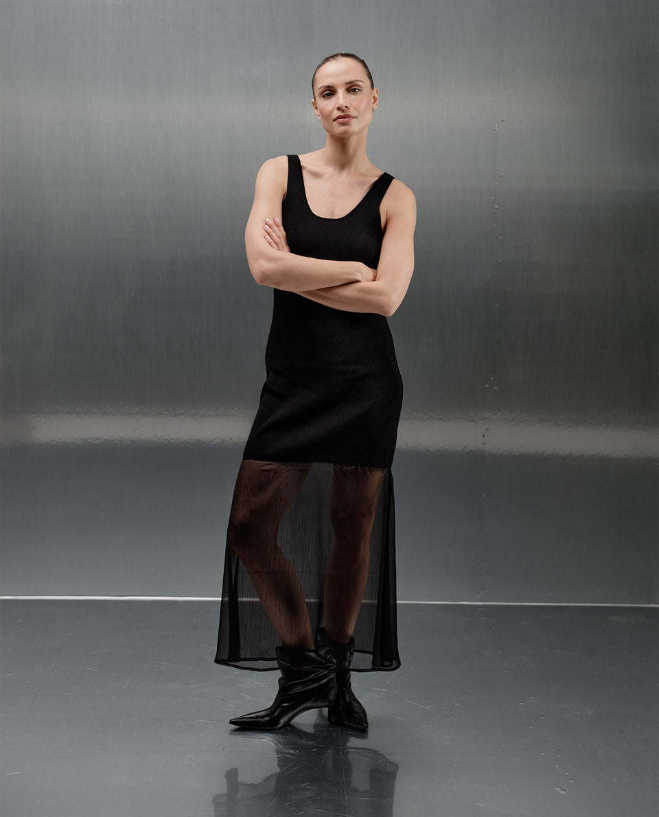 Vestido ajustado Esprit - Negro 34_493H200_NEG190303_5