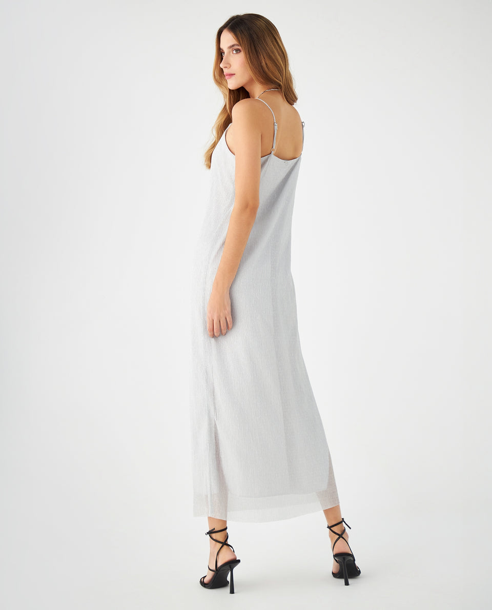 Vestido con escote redondo para mujer - Gris 34_499F010_GRI145002_4