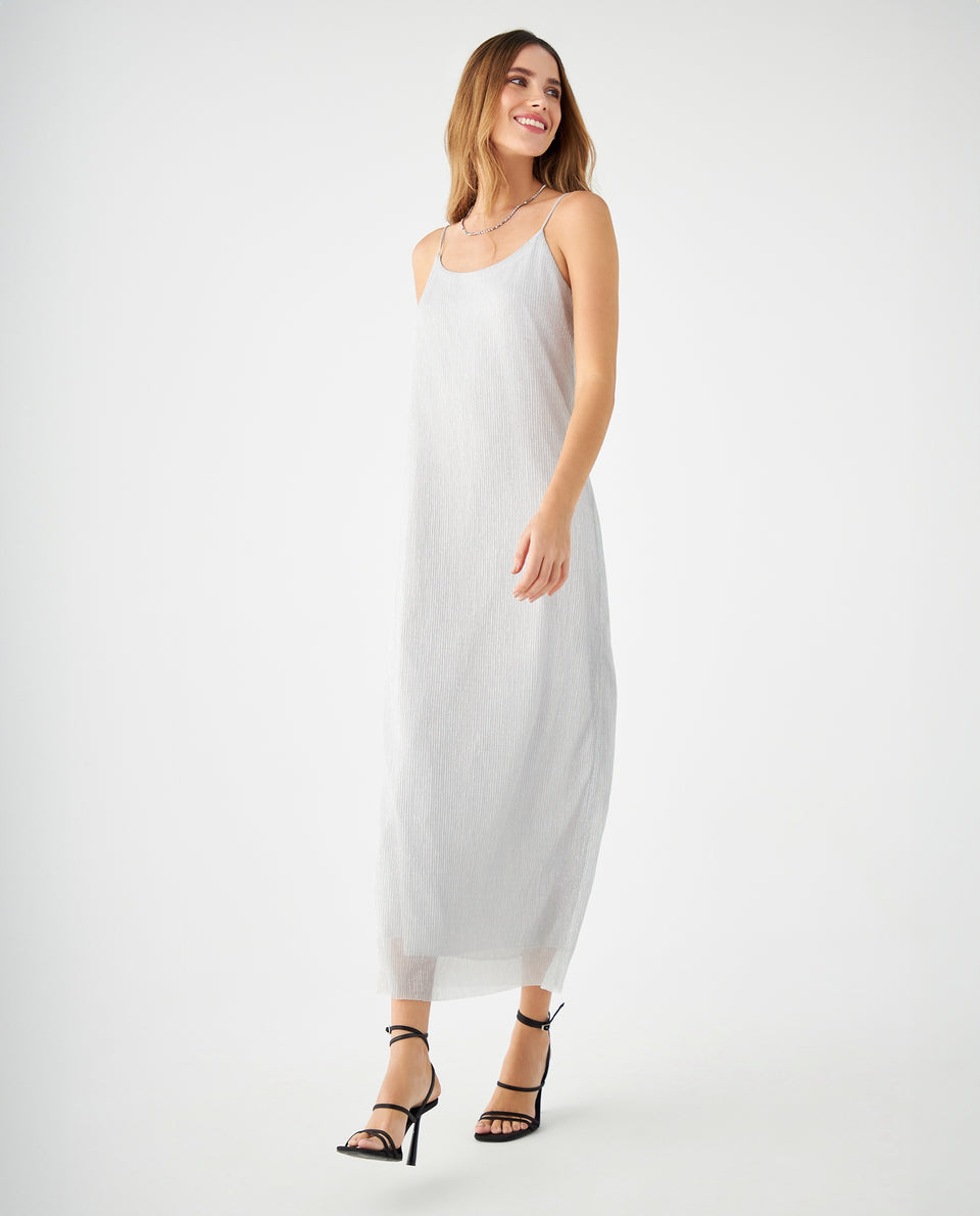 Vestido con escote redondo para mujer - Gris 34_499F010_GRI145002_7