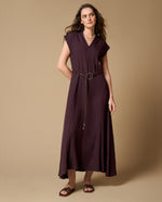 Vestido largo estampado tiras - Morado 34_499H000_MOR191619_0