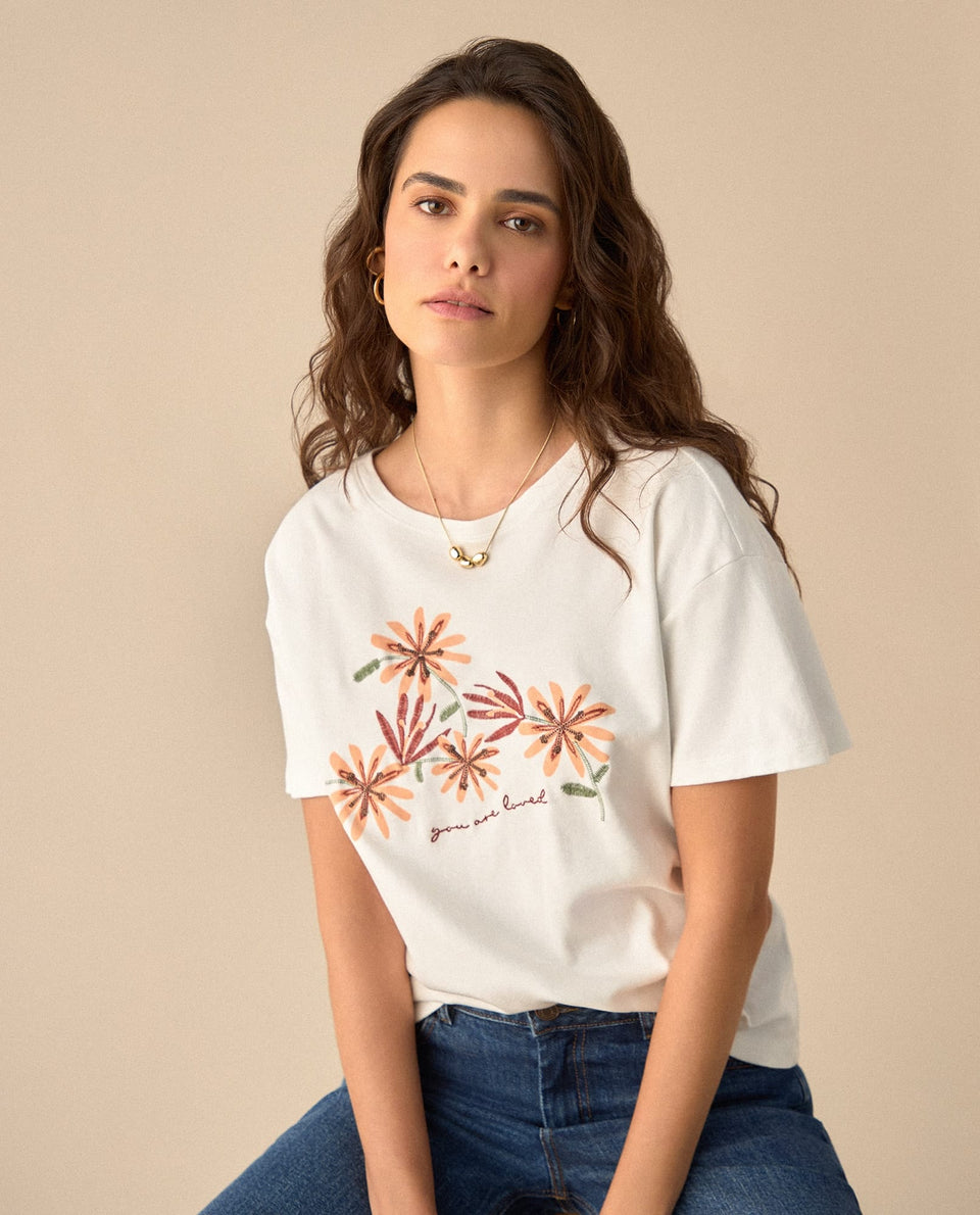 Camiseta manga corta para mujer - Blanco 34_601G003_BLA110601_3