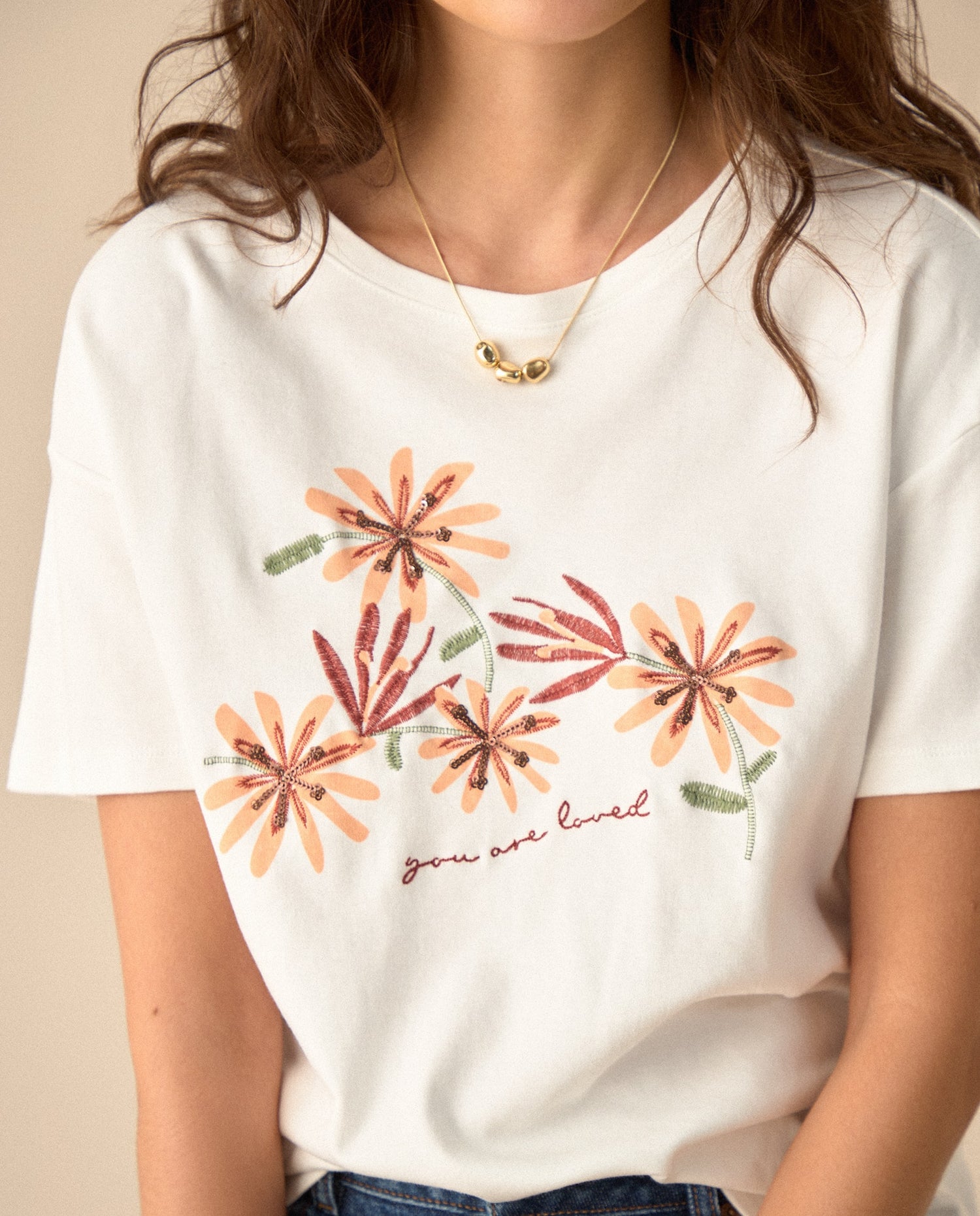 Camiseta manga corta para mujer - Blanco