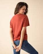Camiseta manga corta para mujer - Rojo