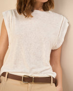 Camiseta manga sisa para mujer - Crudo 34_601G025_CRU110602_5