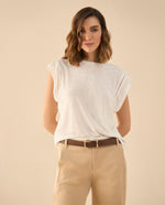 Camiseta manga sisa para mujer - Crudo 34_601G025_CRU110602_6