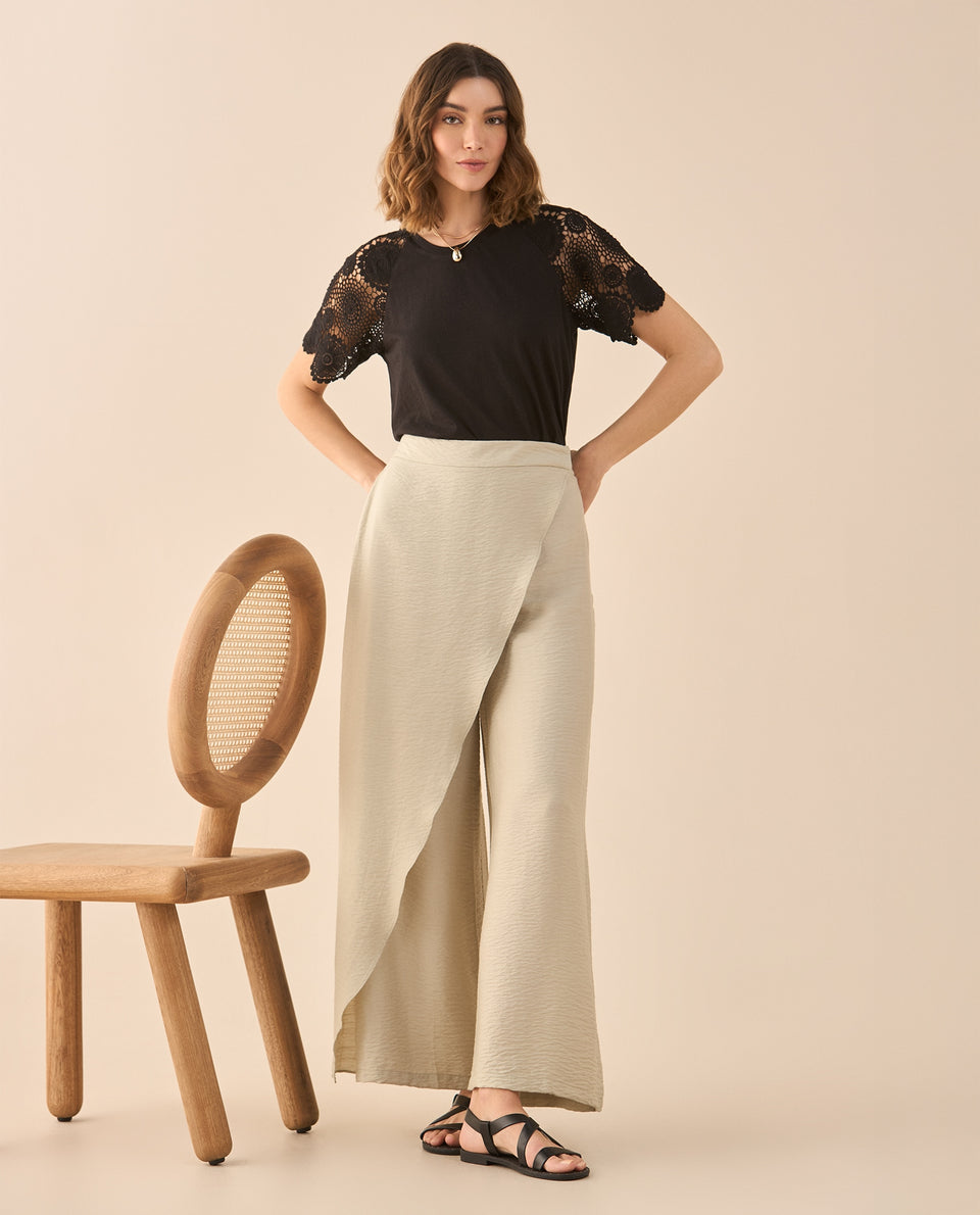 Camiseta con detalles desagujados para mujer - Negro 34_601G201_NEG193909_7