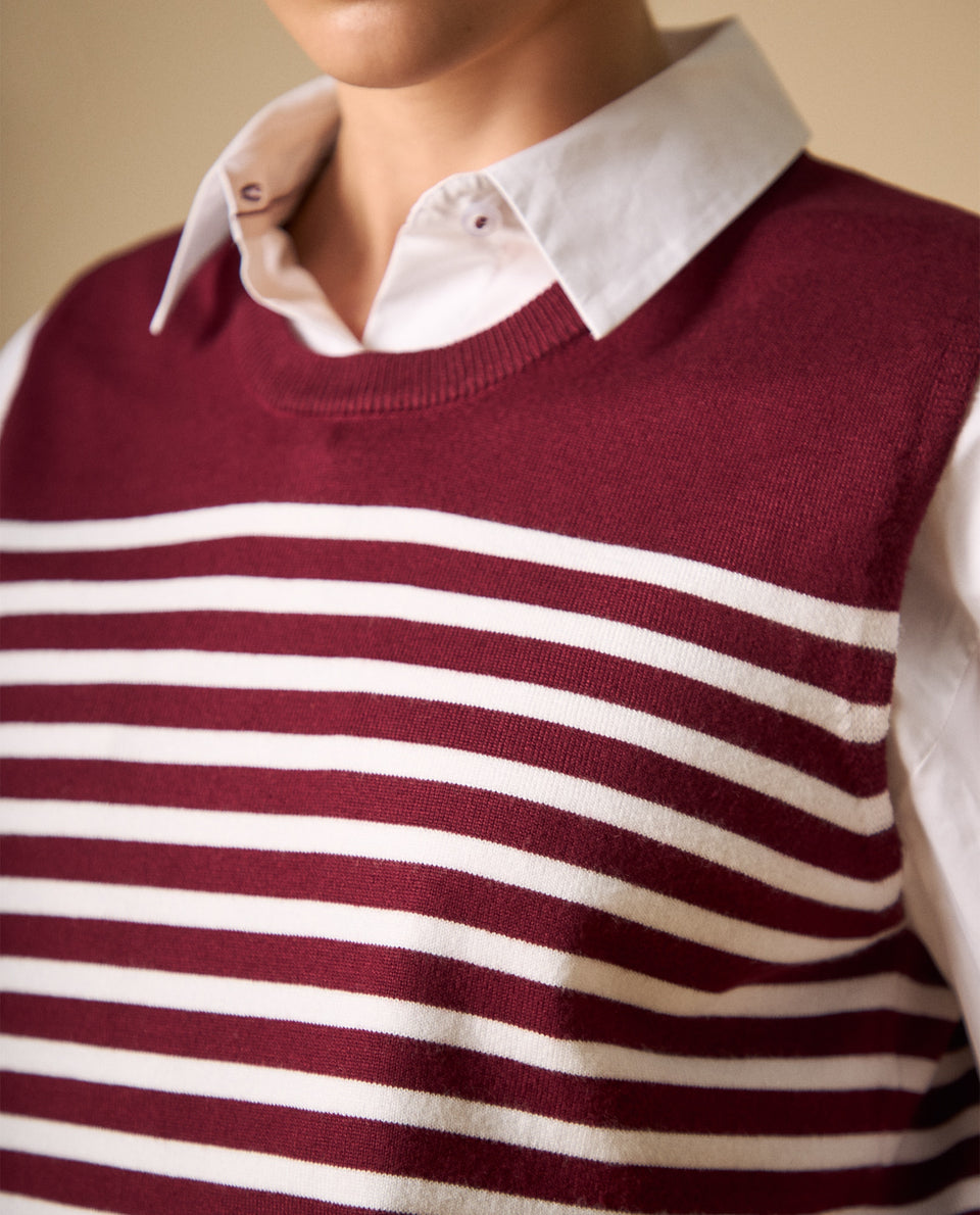 Camiseta bordada manga corta cuello redondo - Rojo 34_601H205_ROJ191617_3