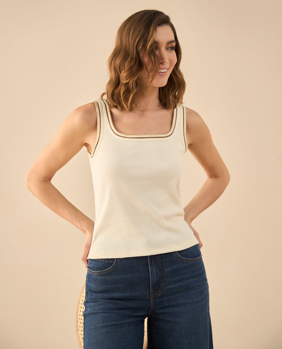 Camiseta de escote redondo para mujer - Blanco 34_602G003_BLA114202_7