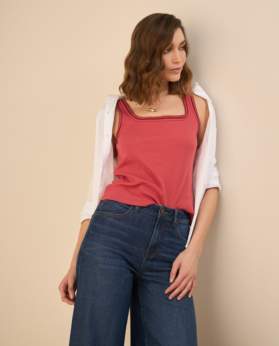 Camiseta de escote redondo para mujer - Rojo 34_602G003_ROJ171537_7
