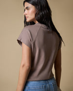 Camiseta Regular Cuello Redondo - Café 34_602H017_CAF181312_7