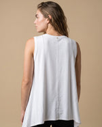 Camiseta manga sisa fit suelto - Blanco