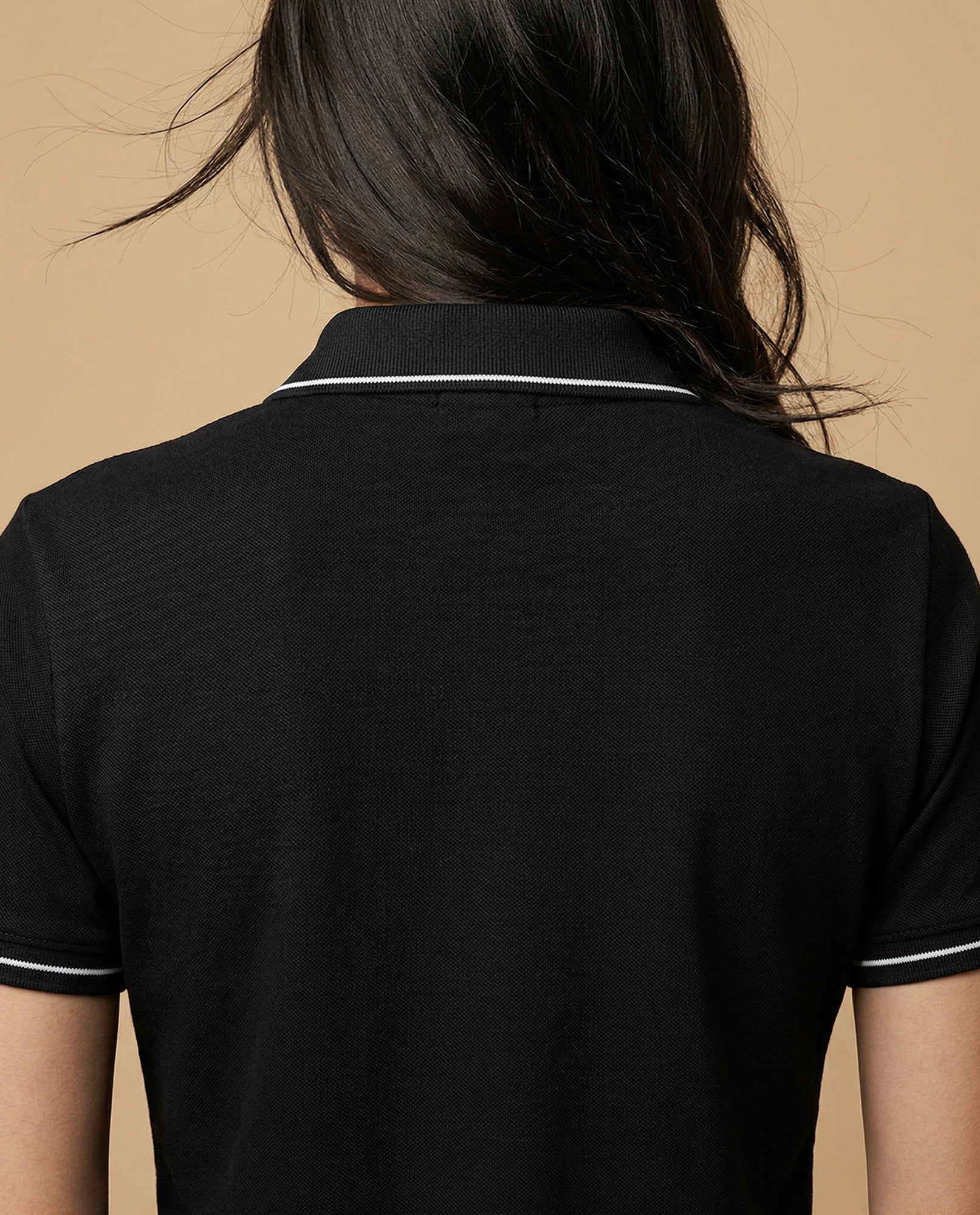 Camiseta tipo polo para mujer - Negro 34_602H190_NEG190303_6