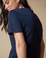 Camiseta manga larga algodón - Azul