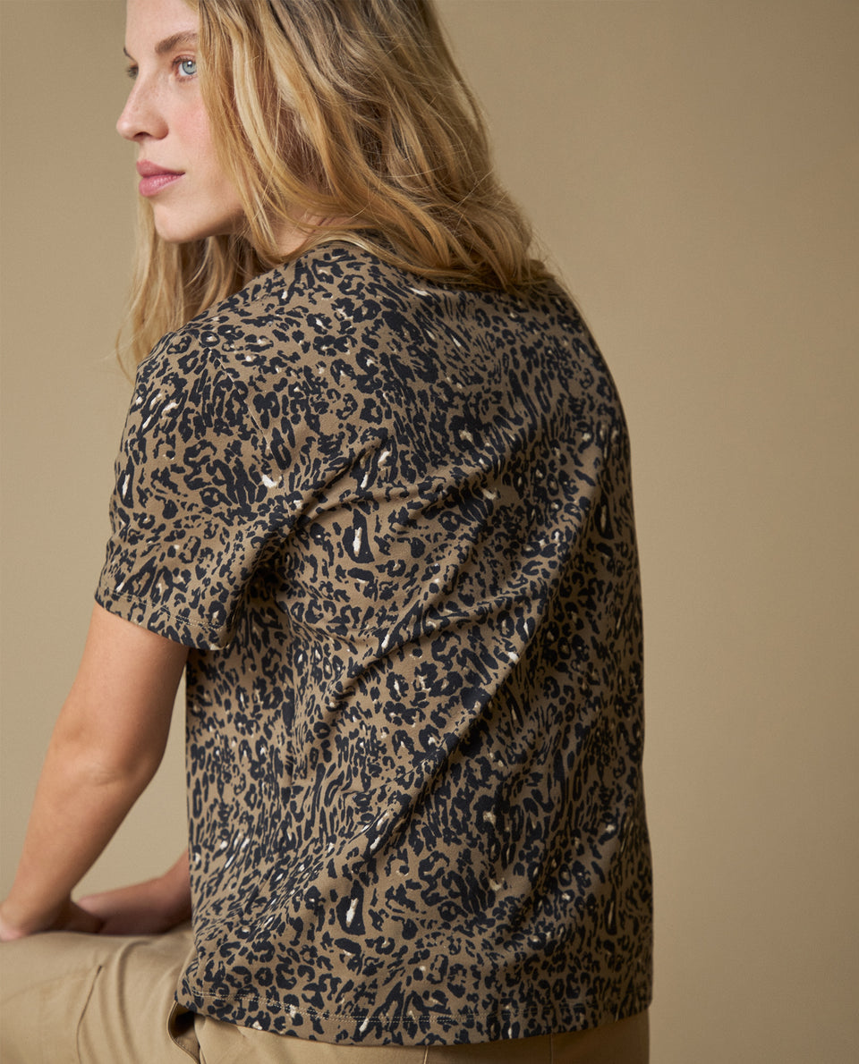 Camiseta manga corta animal print - Café 34_603H035_CAF141213_6