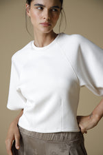 Camiseta Manga Corta Relax Fit - Crudo