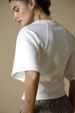 Camiseta Manga Corta Relax Fit - Crudo