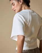 Camiseta Manga Corta Relax Fit - Crudo 34_603H040_CRU114201_7