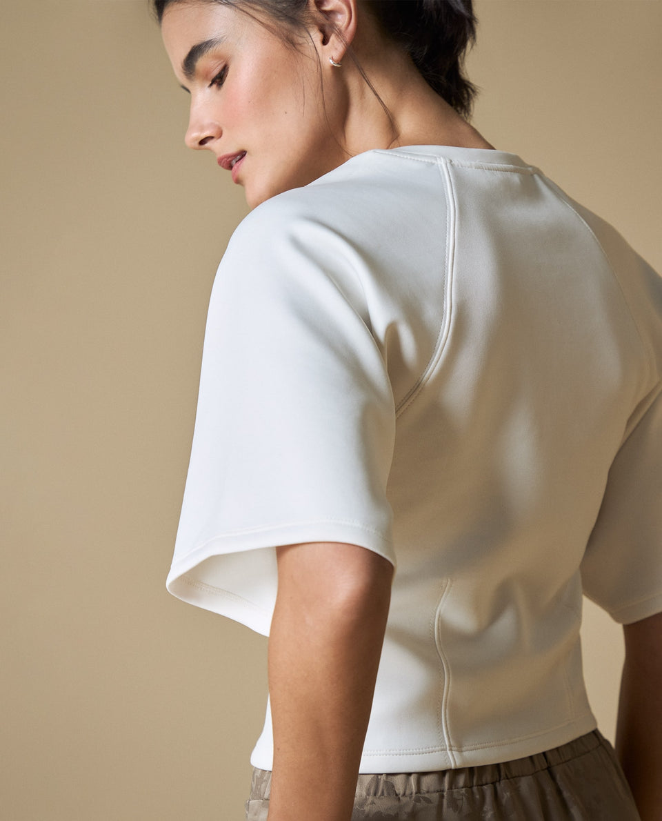 Camiseta Manga Corta Relax Fit - Crudo 34_603H040_CRU114201_7
