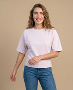 Camiseta Manga Corta Relax Fit - Rosa