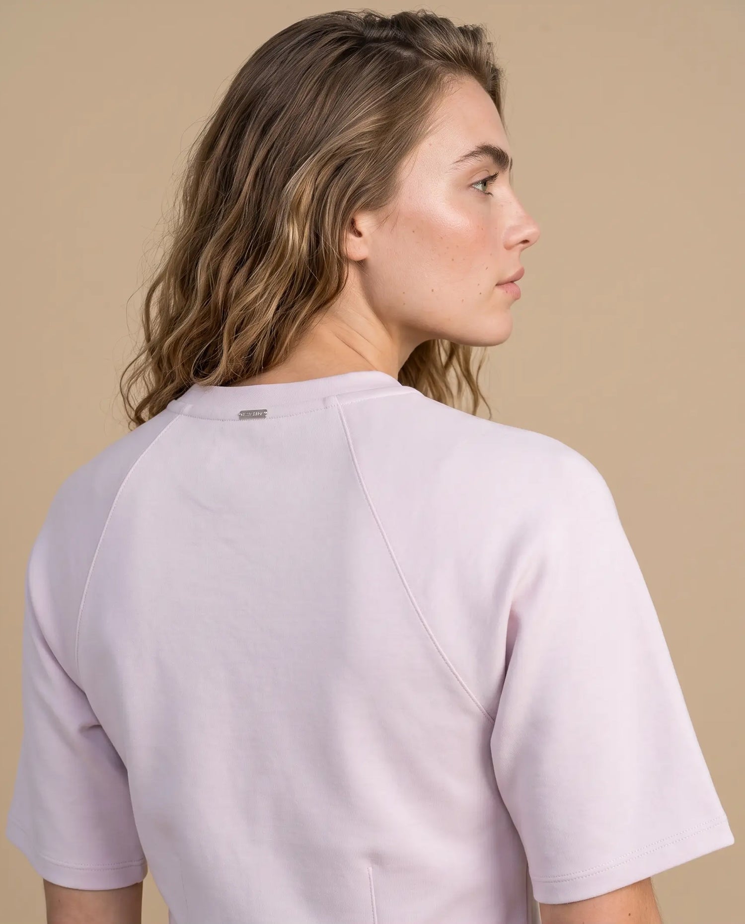 Camiseta Manga Corta Relax Fit - Rosa
