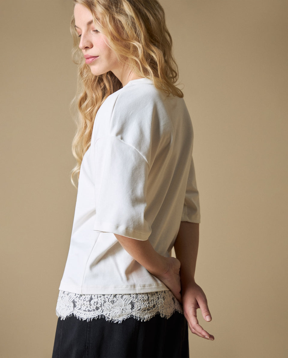 Camiseta M/C Algodón Oversize - Crudo 34_603H043_CRU114201_4