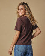 Camiseta manga corta bordado floral - Café 34_603H048_CAF191230_6