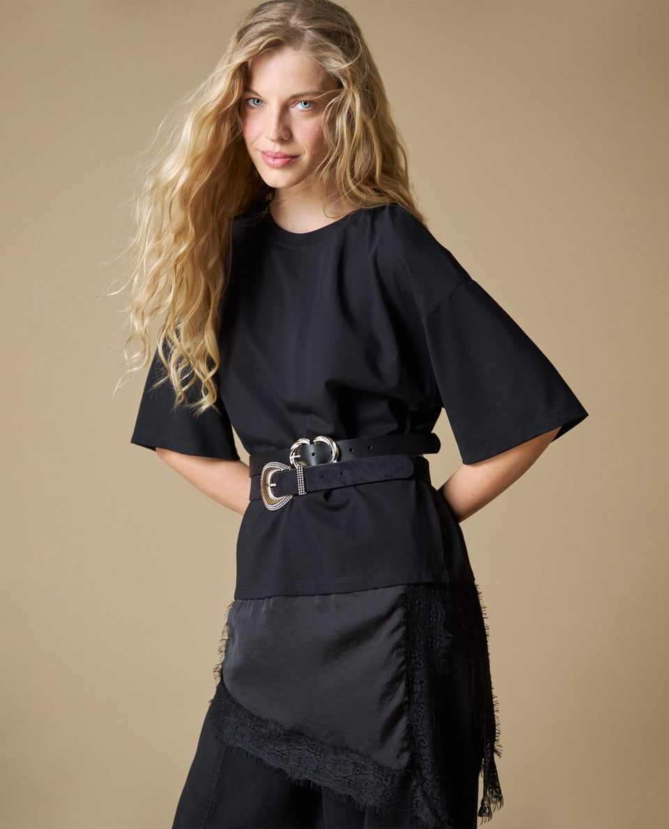 Camiseta manga larga oversize - Negro 34_603H060_NEG190303_6