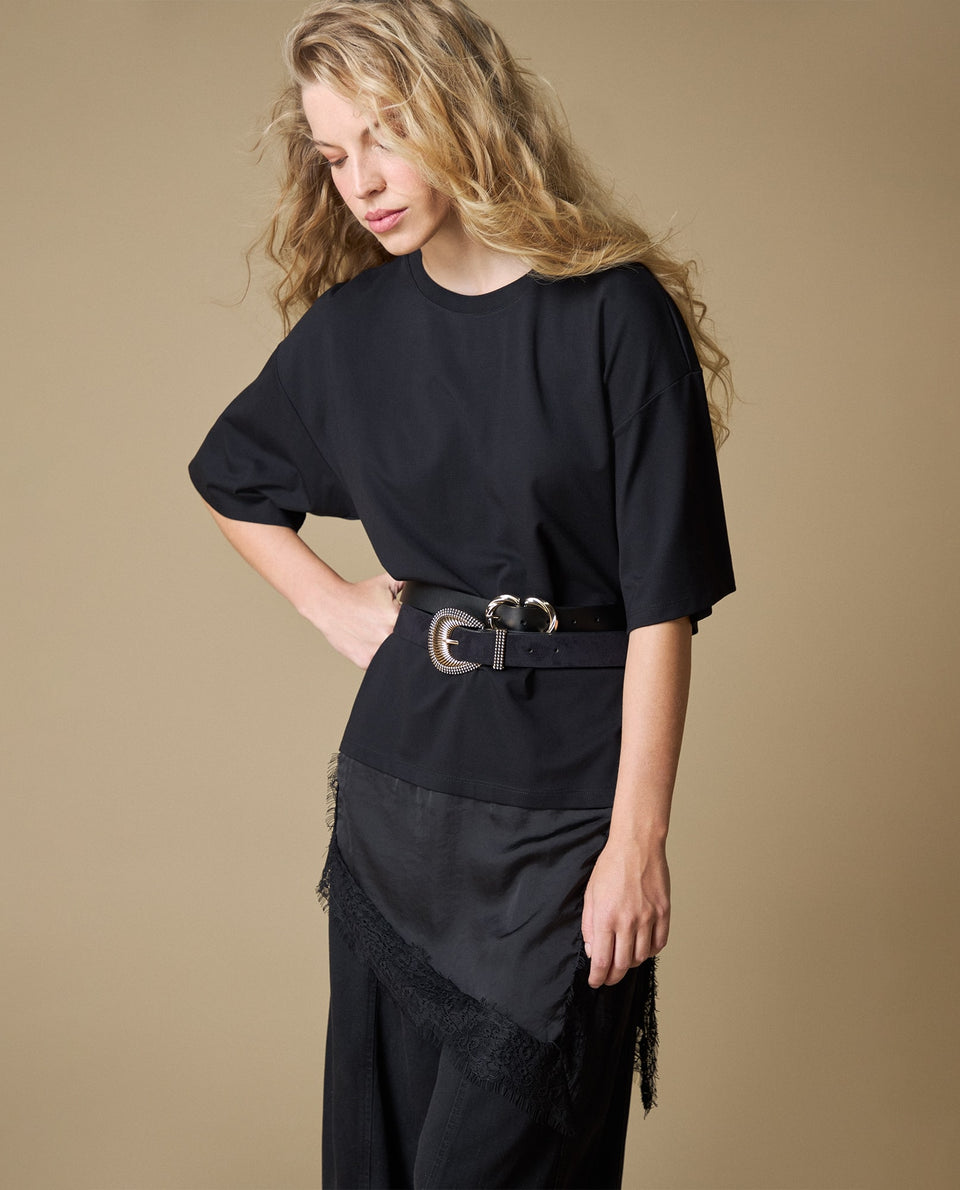 Camiseta manga larga oversize - Negro 34_603H060_NEG190303_8