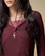 Camiseta Tejida Cuello Bandeja - Cafe 34_603H220_CAF191327_3