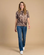 Camiseta Tejida Cuello Redondo - Rosa