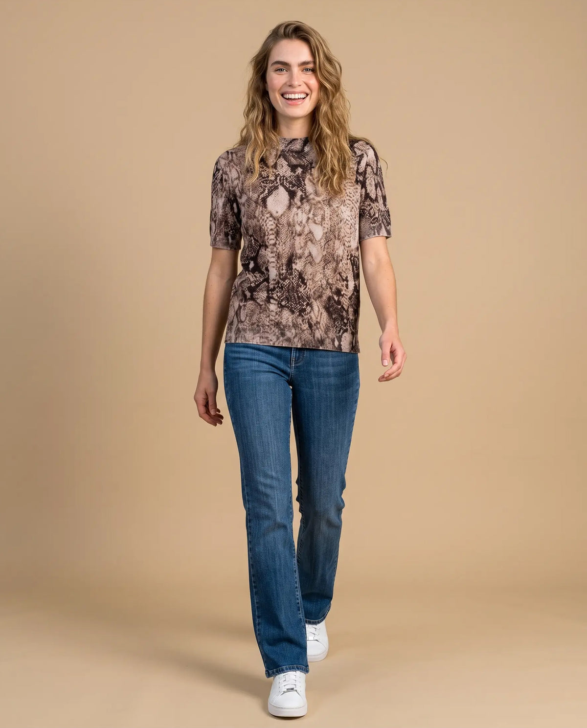 Camiseta Tejida Cuello Redondo - Rosa 34_603H221_ROS151512_5