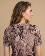 Camiseta Tejida Cuello Redondo - Rosa