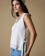 Camiseta manga sisa algodón - Crudo 34_603H226_CRU114201_0
