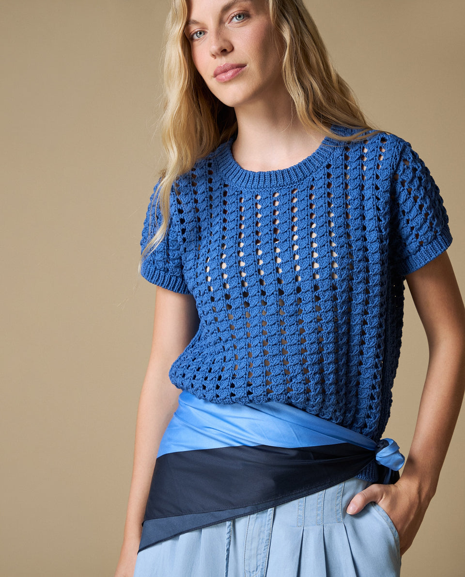 Camiseta manga corta azul - Azul 34_603H227_AZU194037_3