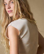 Camiseta tejida slim Esprit - Beige 34_603H234_BEI120813_6