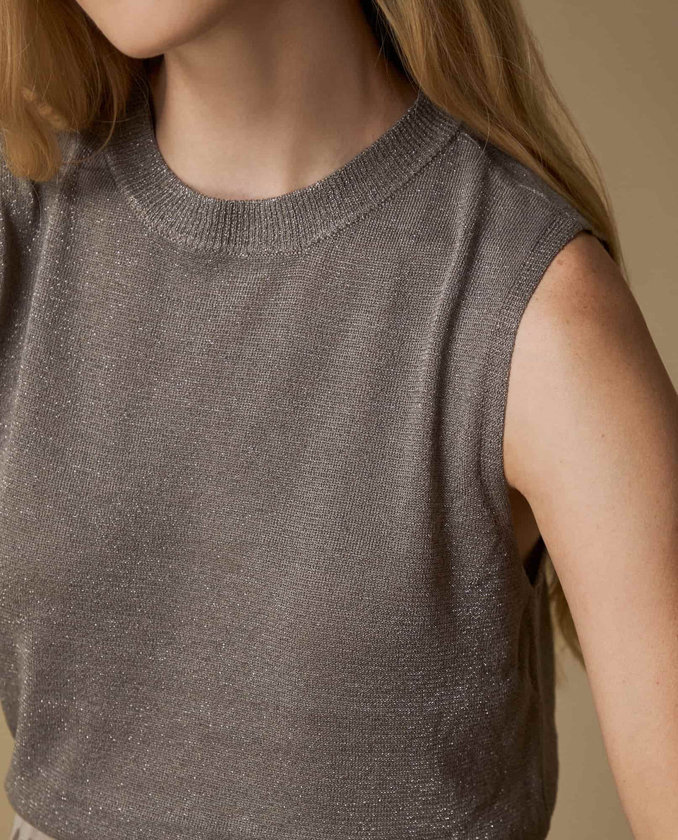 Camiseta manga sisa brillo - Gris 34_603H238_GRI181110_4