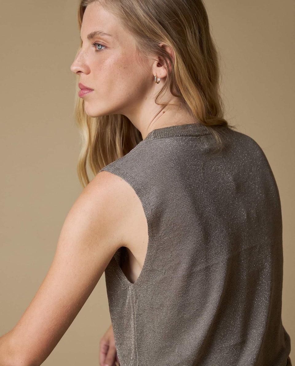 Camiseta manga sisa brillo - Gris 34_603H238_GRI181110_6