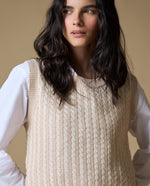 Camiseta manga sisa algodón lurex - Beige
