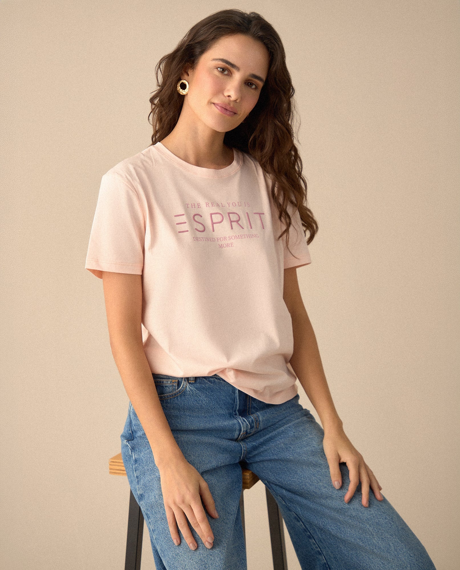 Camiseta manga corta estampada para mujer - Rosa 34_605F361_ROS151512_0