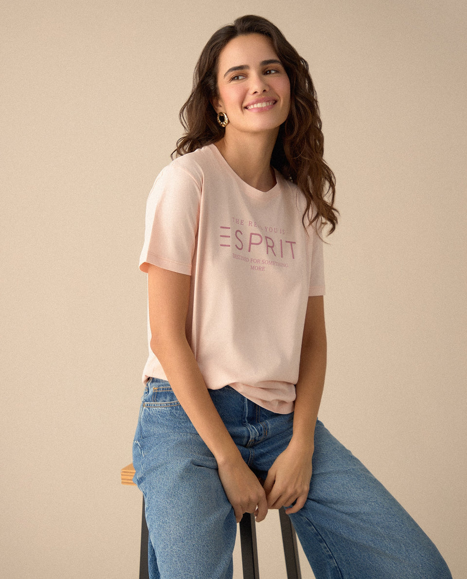 Camiseta manga corta estampada para mujer - Rosa 34_605F361_ROS151512_6