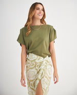Camiseta manga corta para mujer - Verde