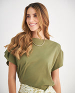 Camiseta manga corta para mujer - Verde