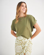 Camiseta manga corta para mujer - Verde