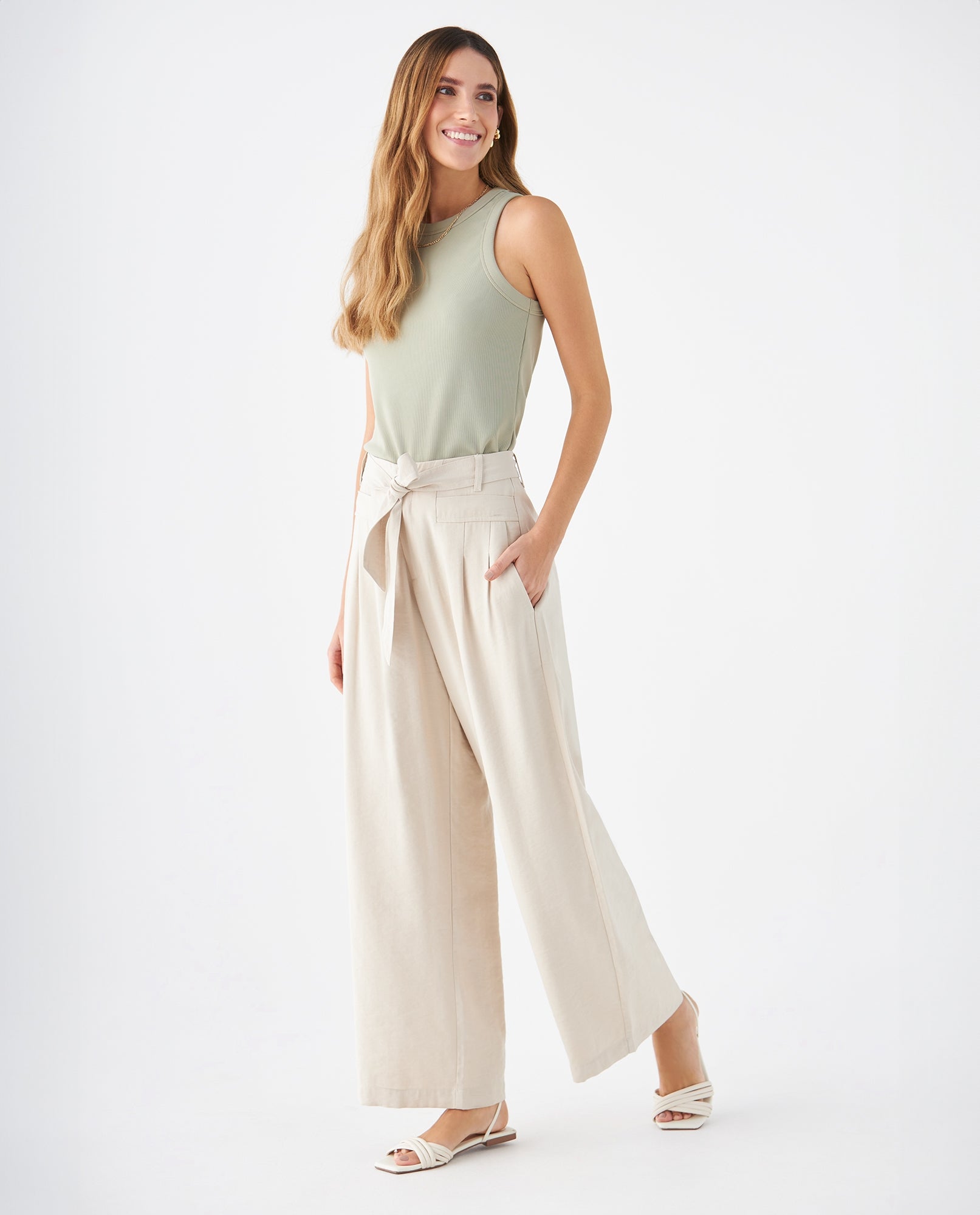 Camiseta en rib para mujer - Verde 34_609F032_VER130210_6