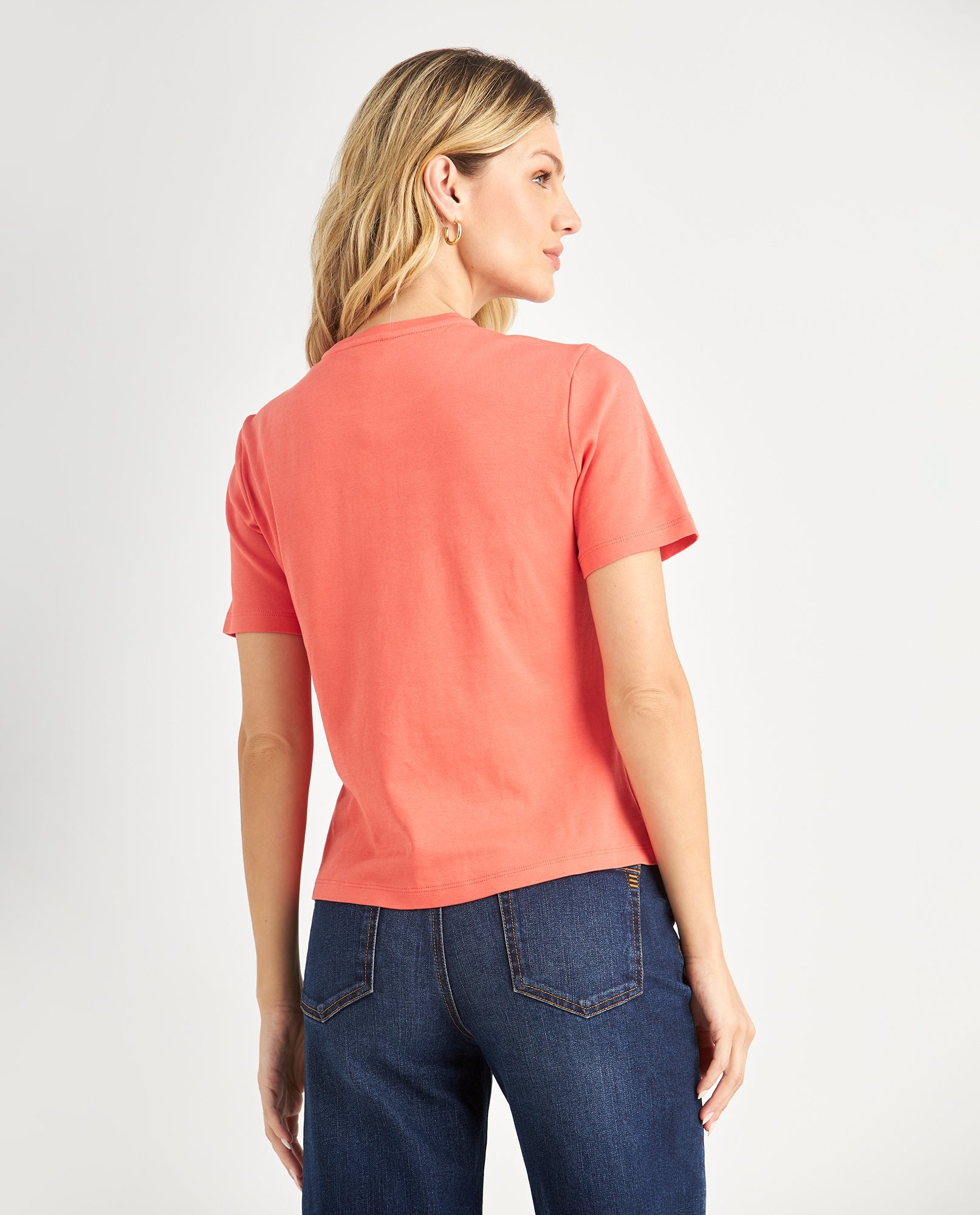 Camiseta básica estampada para mujer - Rosa 34_609F034_ROS171644_4