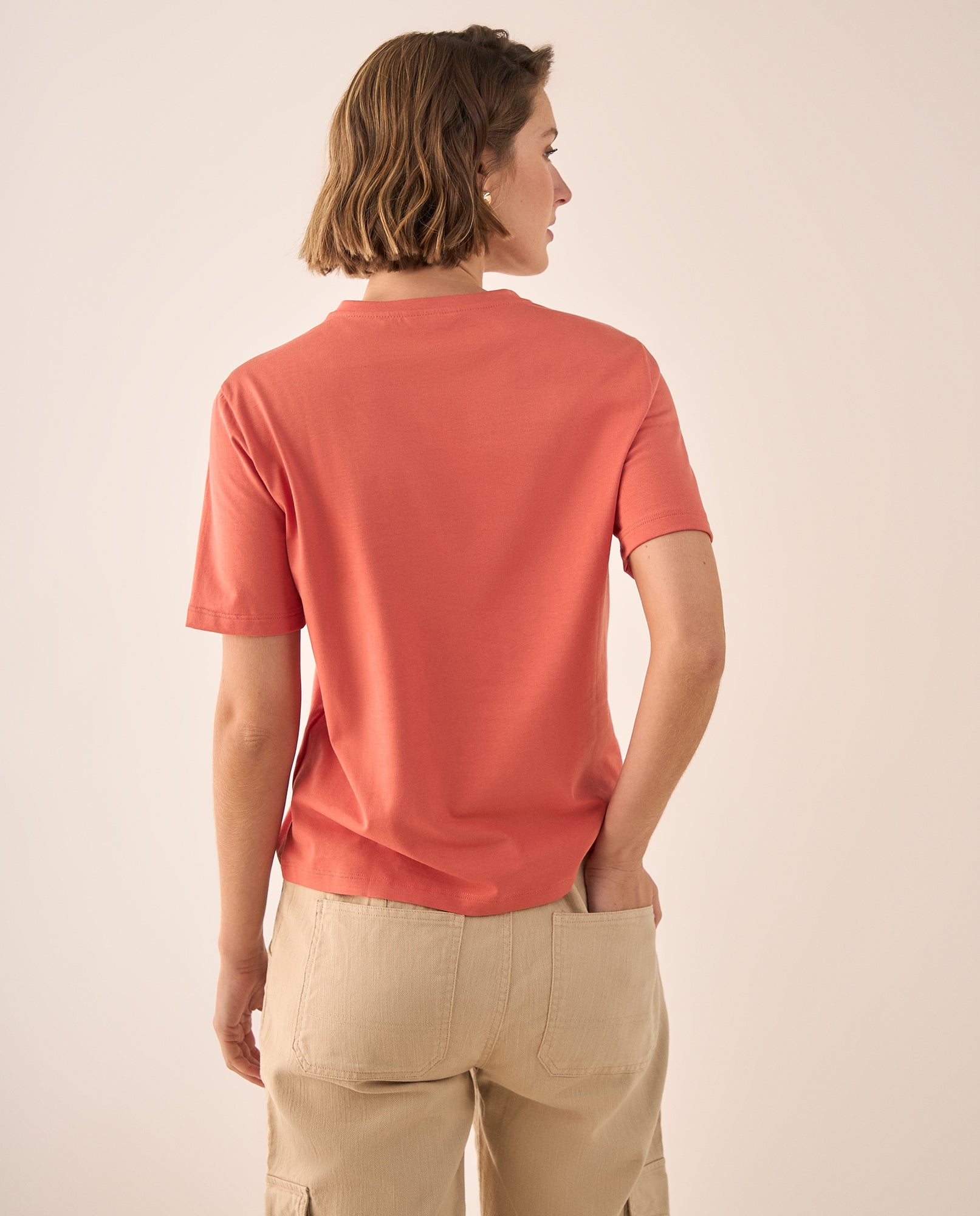 Camiseta Naranja con Estampado Sicily Market - Naranja 34_609G002_NAR171544_4