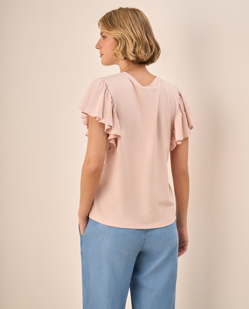 Camiseta Rosa con Volantes Románticos - Rosa 34_609G006_ROS131408_4