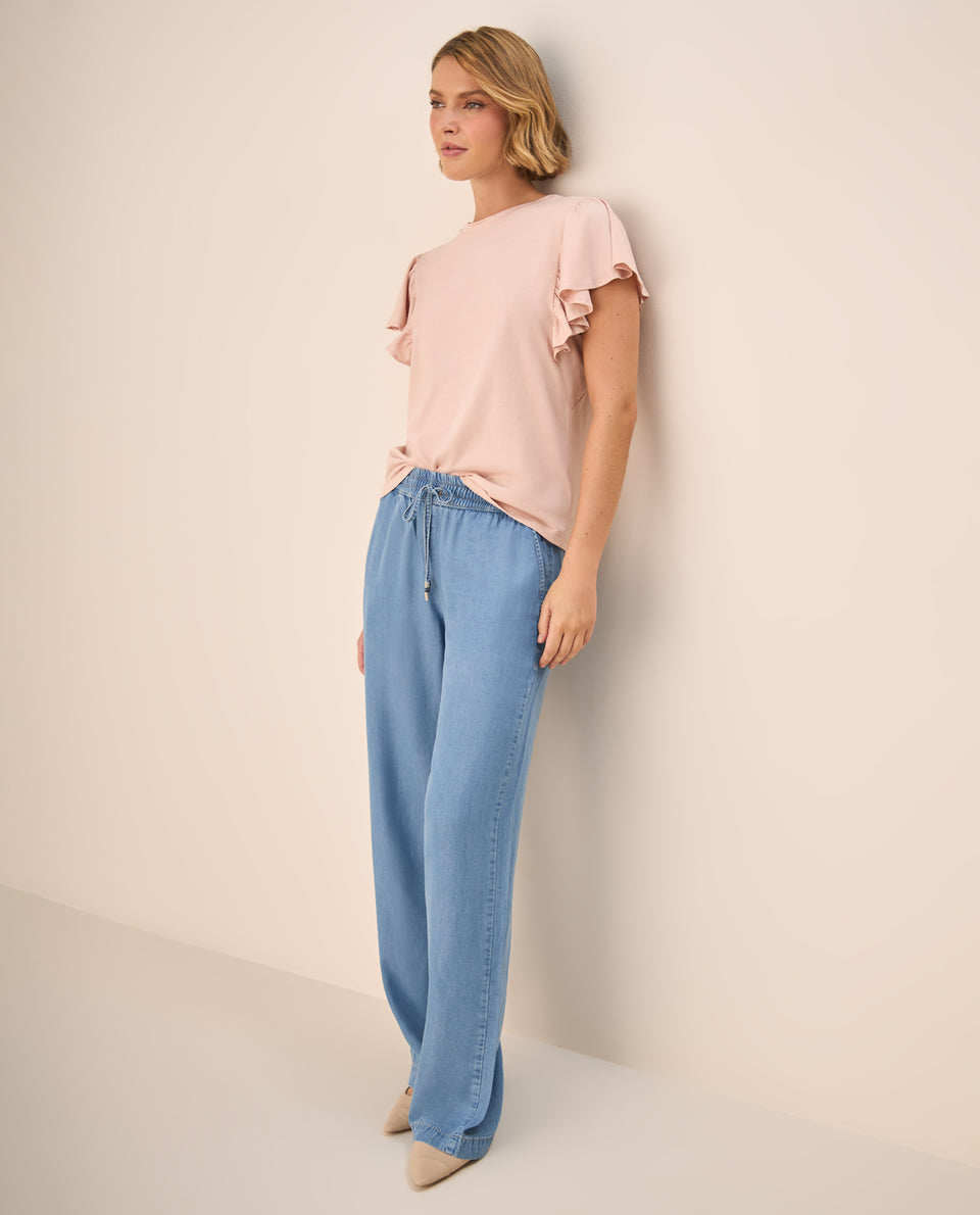 Camiseta Rosa con Volantes Románticos - Rosa 34_609G006_ROS131408_5